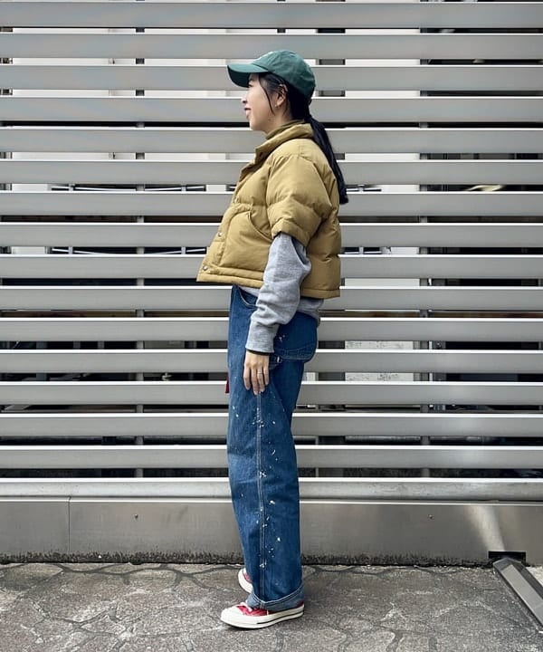 ミナミマリコさんの「BEAMS WOMEN｜BEAMS BOY / リブ タートル ロングスリーブ」を使ったコーディネート