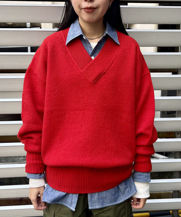 ミナミマリコさんの「BEAMS WOMEN｜BUZZ RICKSON'S / 別注 シャンブレー ロングスリーブ シャツ」を使ったコーディネート