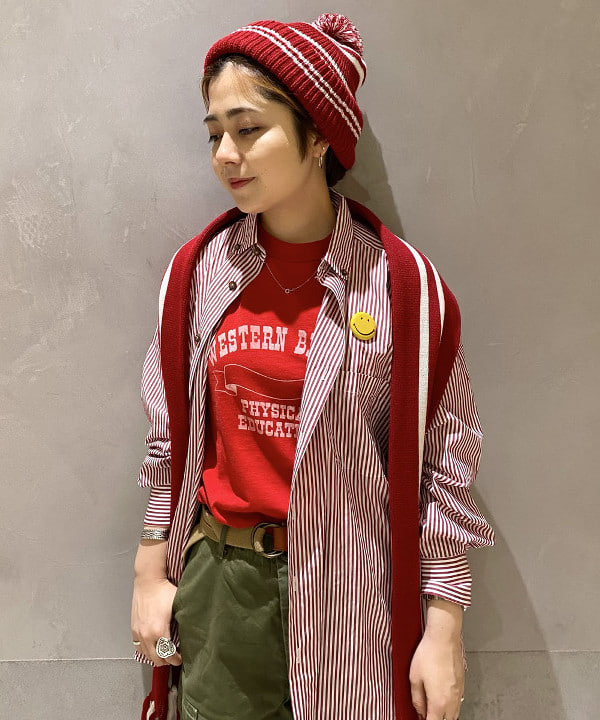 吉野 多恵さんの「BEAMS WOMEN｜ROSTER SOX × BEAMS BOY / 別注 3ハート ソックス NEW」を使ったコーディネート