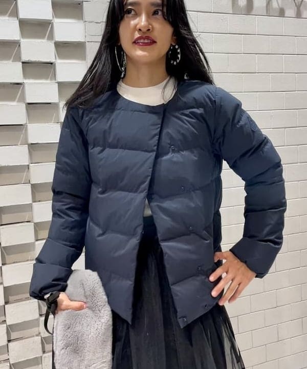 五十峯 さよさんの「BEAMS WOMEN｜PYRENEX × Demi-Luxe BEAMS / 別注 CANNES SOFT ダウンジャケット」を使ったコーディネート
