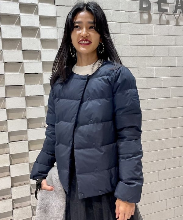 五十峯 さよさんの「BEAMS WOMEN｜PYRENEX × Demi-Luxe BEAMS / 別注 CANNES SOFT ダウンジャケット」を使ったコーディネート