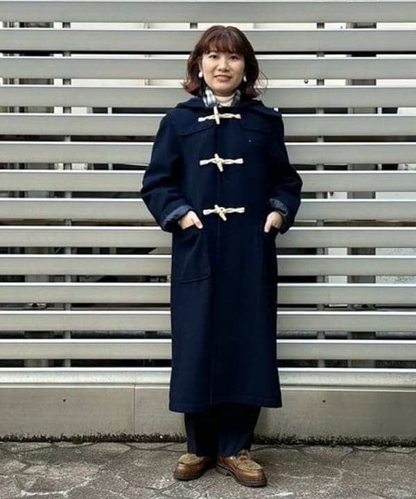 まつむさんの「BEAMS WOMEN｜BEAMS BOY / ポリエステル ウール シンチ バック スラックス」を使ったコーディネート