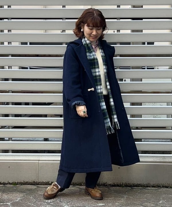 まつむさんの「BEAMS WOMEN｜BEAMS BOY / ポリエステル ウール シンチ バック スラックス」を使ったコーディネート