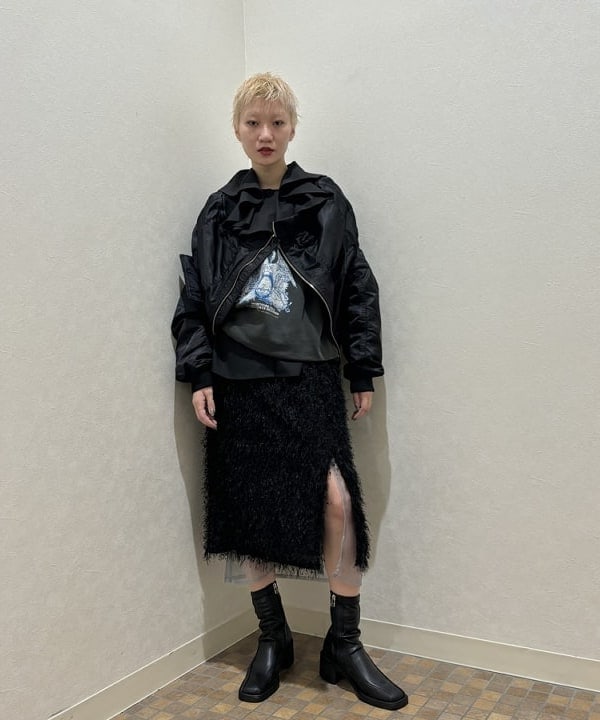 シミズ ネネさんの「BEAMS WOMEN｜Ray BEAMS / ストレッチ ショート ブーツ」を使ったコーディネート