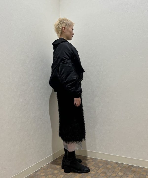 シミズ ネネさんの「BEAMS WOMEN｜Ray BEAMS / ストレッチ ショート ブーツ」を使ったコーディネート
