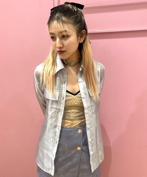 コスゲさんの「BEAMS WOMEN｜GHOSPELL / Regan Sheer Shirt」を使ったコーディネート