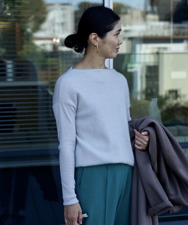 松元 晴佳さんの「BEAMS WOMEN｜NEBULONI E &times; Demi-Luxe BEAMS / 別注 バックストラップ ミュール」を使ったコーディネート