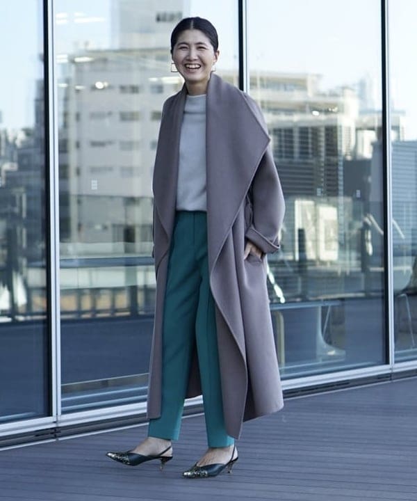 松元 晴佳さんの「BEAMS WOMEN｜NEBULONI E &times; Demi-Luxe BEAMS / 別注 バックストラップ ミュール」を使ったコーディネート