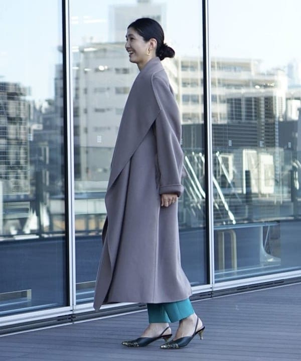 松元 晴佳さんの「BEAMS WOMEN｜NEBULONI E &times; Demi-Luxe BEAMS / 別注 バックストラップ ミュール」を使ったコーディネート