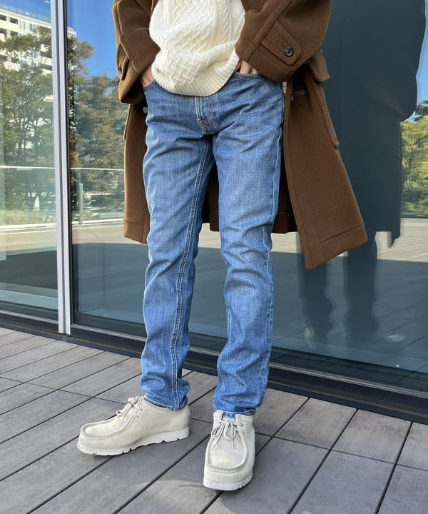 平柳 楓馬さんの「BEAMS WOMEN｜ベーシック ストレッチ デニムパンツ」を使ったコーディネート