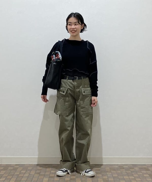 BEAMS BOY / ミリタリー ショート プルオーバーニット 23FW|BEAMS