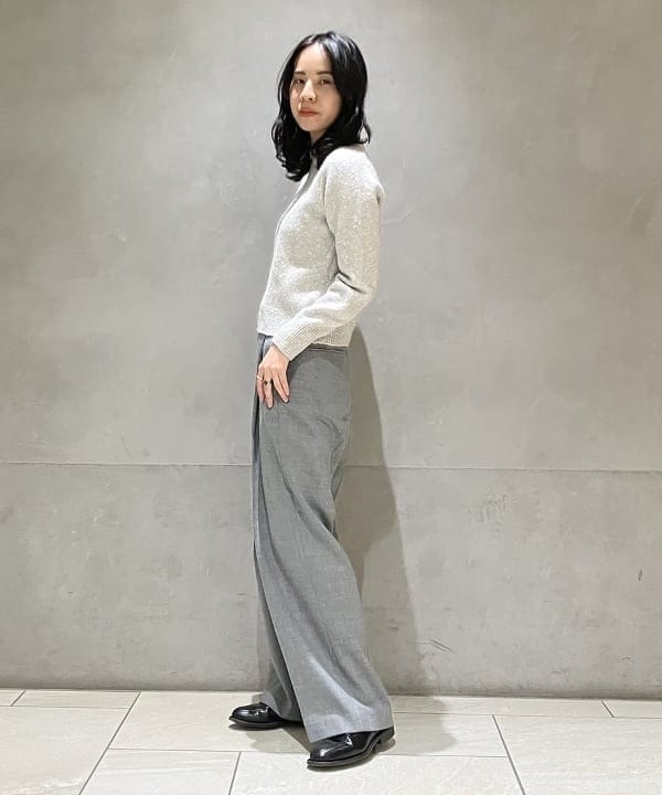 Demi-Luxe BEAMS / カラースラブ ショート ニット|BEAMS WOMEN