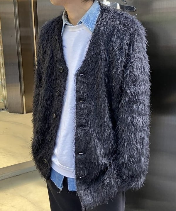 美品】Sefr OSHO テクニカルモヘヤ Vネック カーディガン セファー