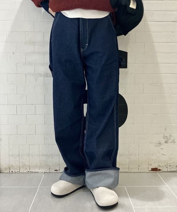 小原 もこさんの「BEAMS WOMEN｜12オンス デニム ペインター パンツ」を使ったコーディネート