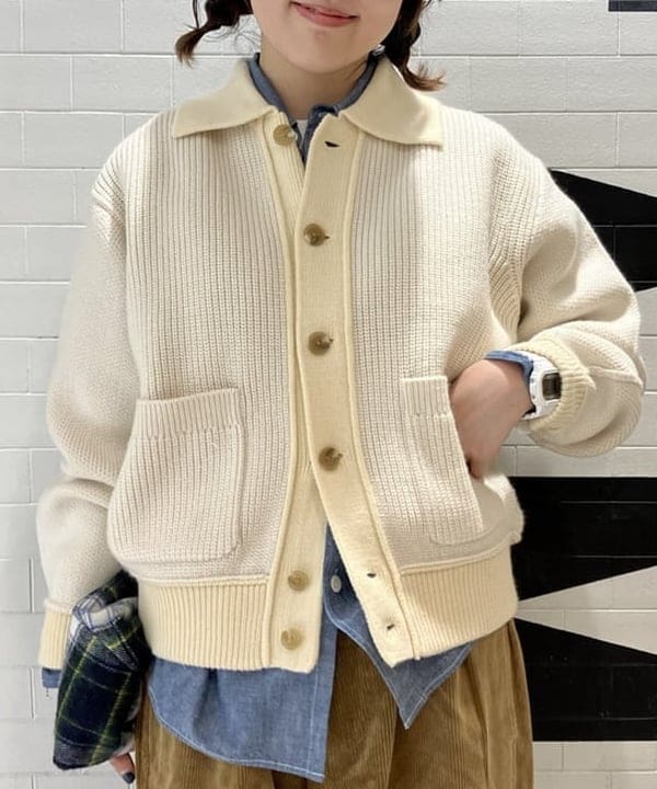 小原 もこさんの「BEAMS WOMEN｜BUZZ RICKSON'S / 別注 シャンブレー ロングスリーブ シャツ」を使ったコーディネート