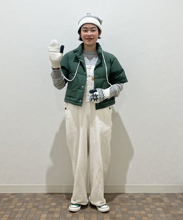 葵さんの「BEAMS WOMEN｜ブロード リブ クルーネック スウェット」を使ったコーディネート