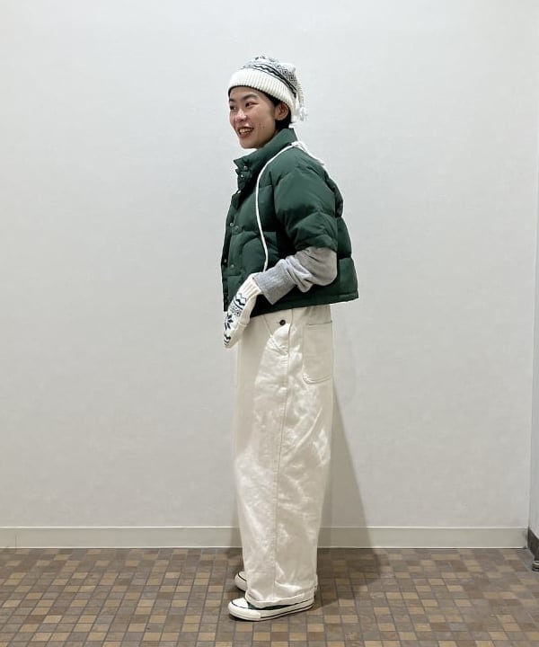 葵さんの「BEAMS WOMEN｜ブロード リブ クルーネック スウェット」を使ったコーディネート