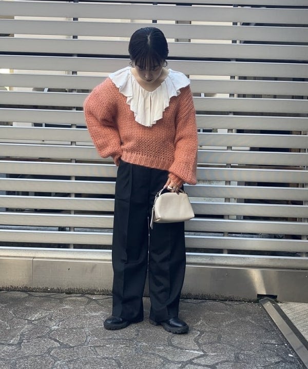 中川　ゆららさんの「BEAMS WOMEN｜GIANNI CHIARINI / ALIFA レザーショルダーバッグ S」を使ったコーディネート