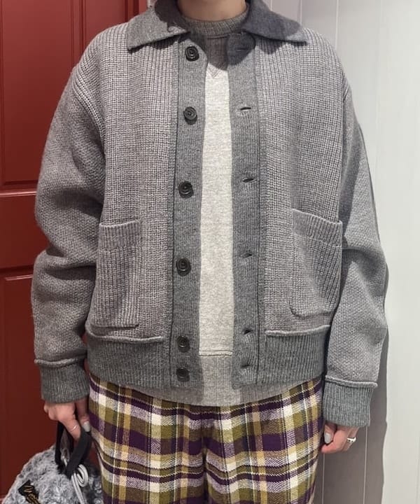 クロサワさんの「BEAMS WOMEN｜ブロード リブ クルーネック スウェット」を使ったコーディネート