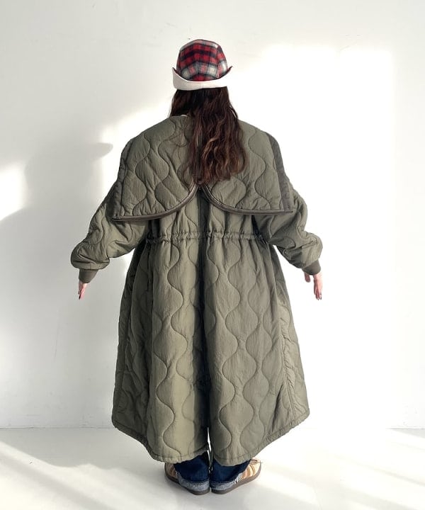 カスタニ モモノさんの「BEAMS WOMEN｜cableami × BEAMS BOY / 別注 シャギー チェック キャップ」を使ったコーディネート