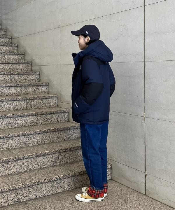 葵さんの「BEAMS WOMEN｜ブロード リブ クルーネック スウェット」を使ったコーディネート