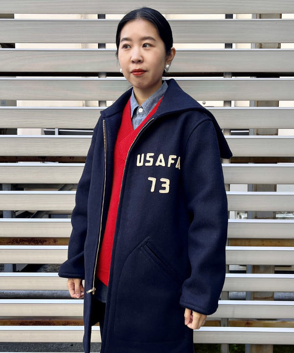 ミナミマリコさんの「BEAMS WOMEN｜BEAMS BOY / ポリエステル ウール シンチ バック スラックス」を使ったコーディネート