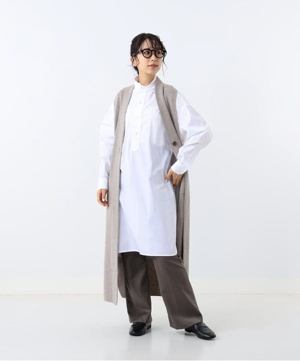 佐藤 美樹さんの「BEAMS WOMEN｜Demi-Luxe BEAMS / スムースレザー ローファー」を使ったコーディネート