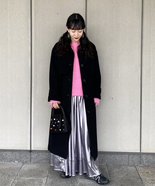 マツド ユメカさんの「BEAMS WOMEN｜Ray BEAMS / メタリック ギャザー スカート」を使ったコーディネート
