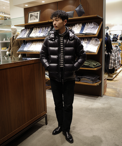 BEAMS F（ビームスF）MONCLER / MAYA フーデッド ダウンジャケット