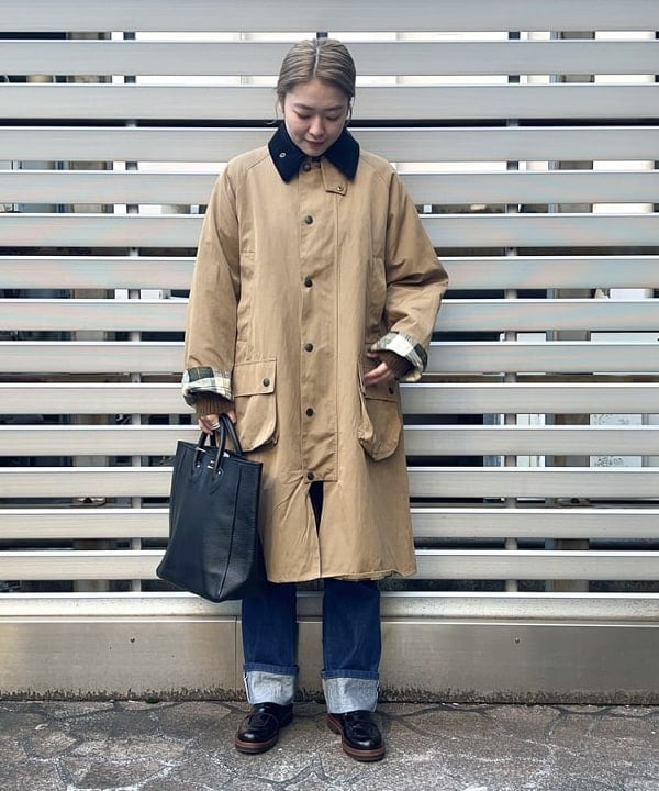 千田 静香さんの「BEAMS WOMEN｜YOUNG&OLSEN / レザートートバッグ M」を使ったコーディネート