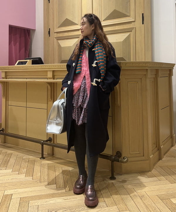渡邊 舞さんの「BEAMS WOMEN｜Ray BEAMS / トグルボタン スタンドカラー コート」を使ったコーディネート