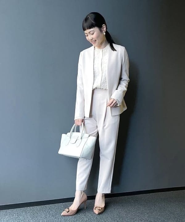 Ichika Hondaさんの「BEAMS WOMEN｜トリアセ カラーレスジャケット＊」を使ったコーディネート