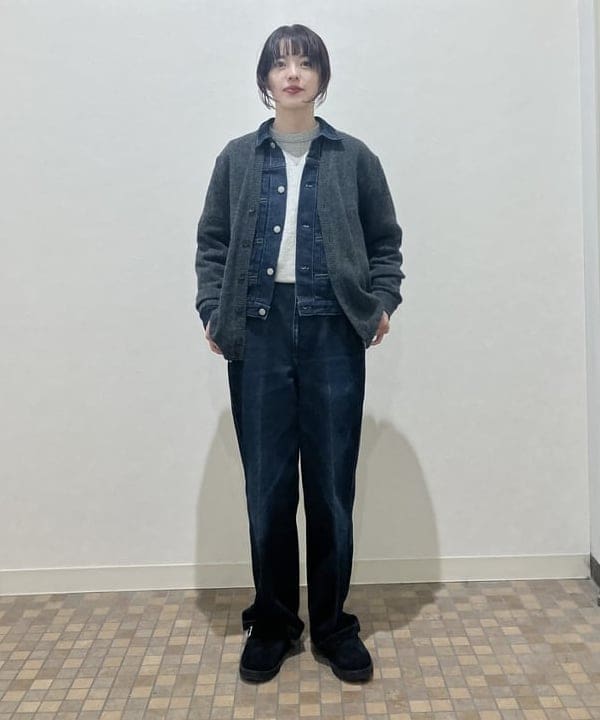 サワイさんの「BEAMS WOMEN｜ブロード リブ クルーネック スウェット」を使ったコーディネート