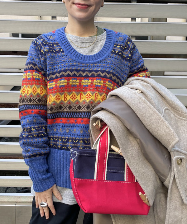 コウリキ　マミさんの「BEAMS WOMEN｜L.L.Bean × BEAMS PLUS ＆ BEAMS BOY / Deep Bottom Deluxe Boat and Tote Mini」を使ったコーディネート