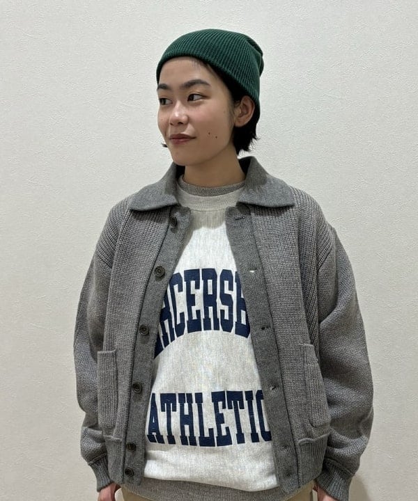 葵さんの「BEAMS WOMEN｜ブロード リブ クルーネック スウェット」を使ったコーディネート