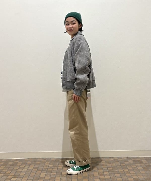 葵さんの「BEAMS WOMEN｜ブロード リブ クルーネック スウェット」を使ったコーディネート