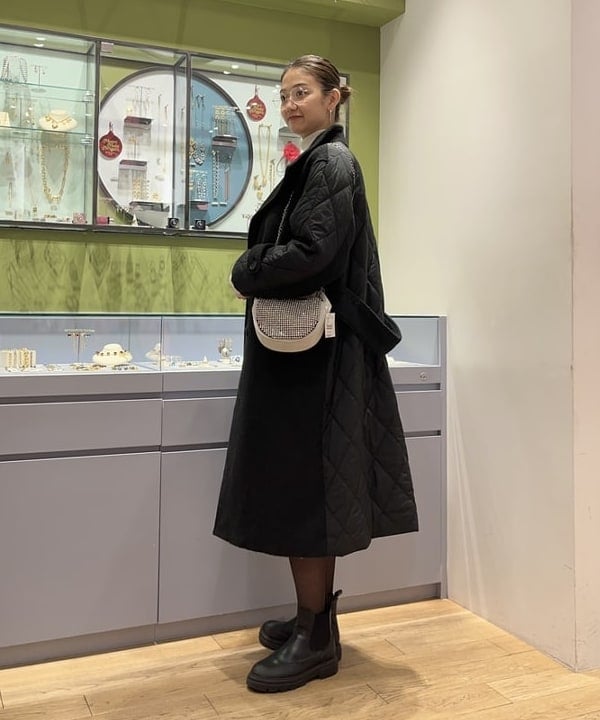 Yumenoさんの「BEAMS WOMEN｜Ray BEAMS / ライン ストーン バッグ」を使ったコーディネート