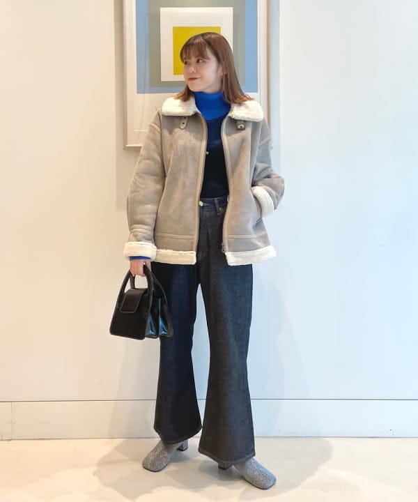 Lee × maturely / 別注 Indigo & Black Denim Flare Pants|BEAMS WOMEN