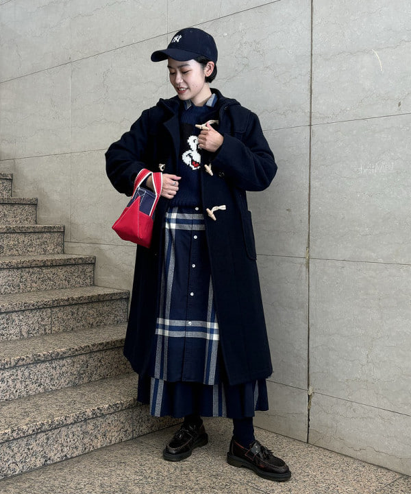 葵さんの「BEAMS WOMEN｜L.L.Bean × BEAMS PLUS ＆ BEAMS BOY / Deep Bottom Deluxe Boat and Tote Mini」を使ったコーディネート