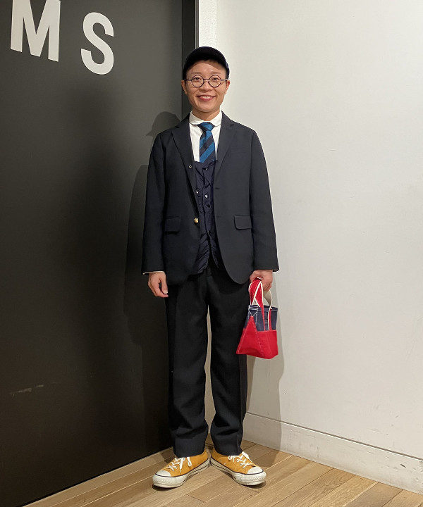 土田 達也さんの「BEAMS WOMEN｜BEAMS BOY / ポリエステル ウール 3ボタン ブレザー」を使ったコーディネート