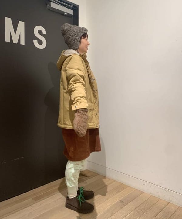 矢野(青木)優香さんの「BEAMS WOMEN｜コットン サーマル クルーネック ロングスリーブ Tシャツ」を使ったコーディネート