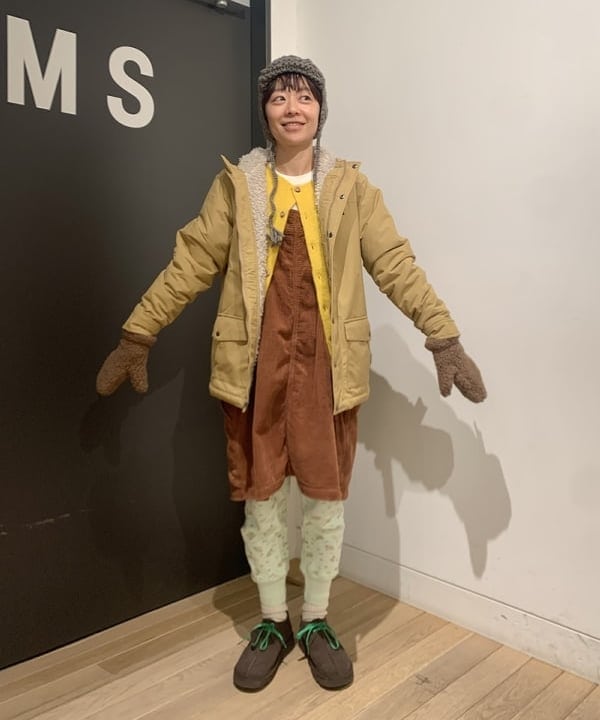 矢野(青木)優香さんの「BEAMS WOMEN｜コットン サーマル クルーネック ロングスリーブ Tシャツ」を使ったコーディネート