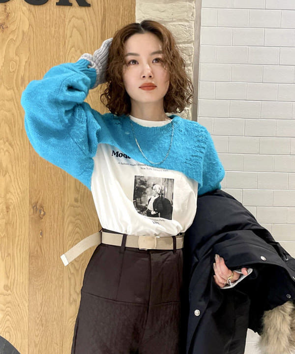 カタヤマ アヤさんの「BEAMS WOMEN｜Ray BEAMS / リブ アーム ウォーマー」を使ったコーディネート