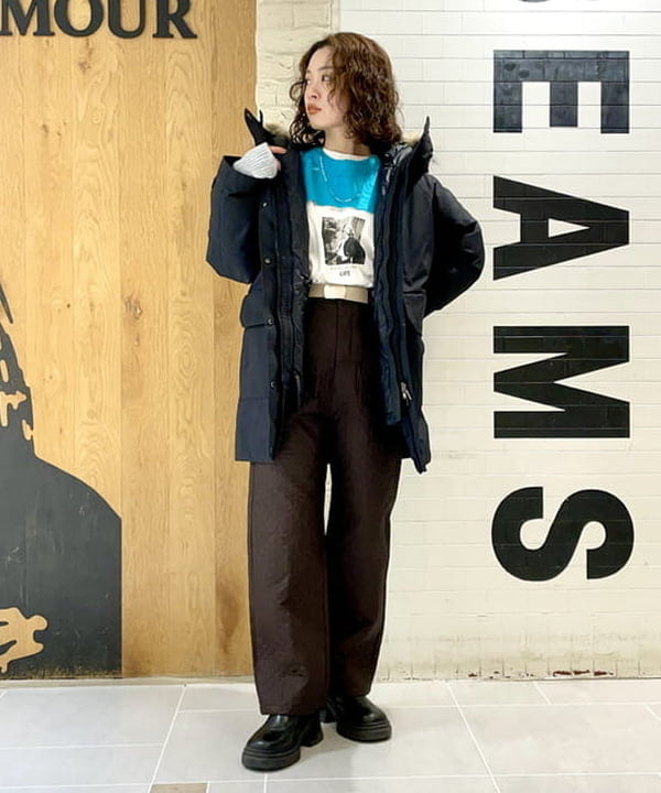 カタヤマ アヤさんの「BEAMS WOMEN｜Ray BEAMS / リブ アーム ウォーマー」を使ったコーディネート