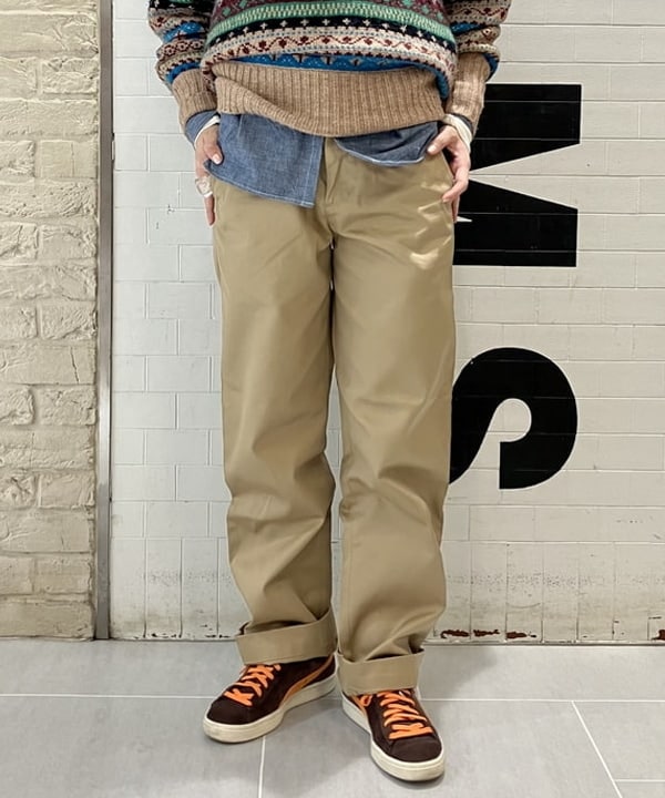 小原 もこさんの「BEAMS WOMEN｜【別注】BUZZ RICKSON'S / シャンブレー ロングスリーブ シャツ」を使ったコーディネート