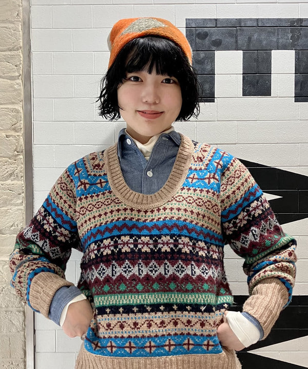 小原 もこさんの「BEAMS WOMEN｜【別注】BUZZ RICKSON'S / シャンブレー ロングスリーブ シャツ」を使ったコーディネート