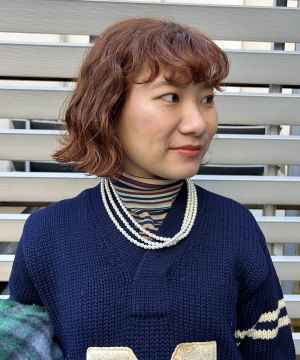 まつむさんの「BEAMS WOMEN｜BEAMS BOY / 樹脂 パール ロング ネックレス」を使ったコーディネート