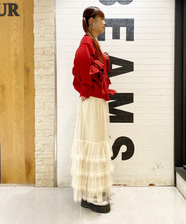 りかちょび/岸本梨佳さんの「BEAMS WOMEN｜Otro Accesorio / フラワー リング」を使ったコーディネート