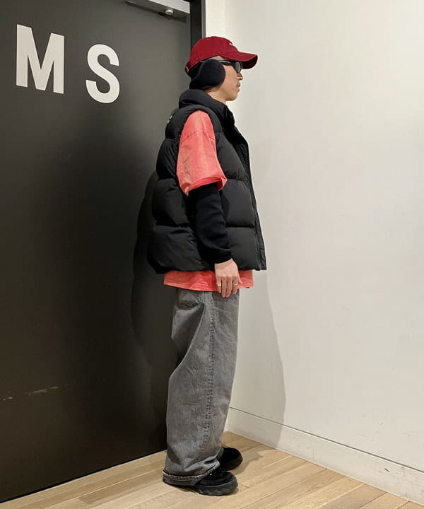 西村 光平さんの「BEAMS WOMEN｜ルーズ クルーネック サーマル」を使ったコーディネート