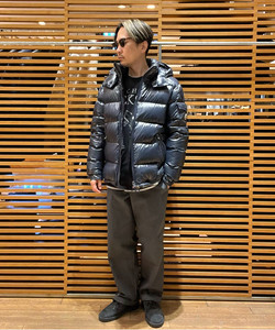 BEAMS F（ビームスF）MONCLER / MAYA フーデッド ダウンジャケット